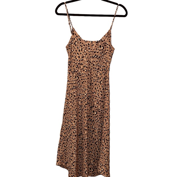 VESTIQUE Slip Style Dress Leopard Size Medium - Picture 4 of 4